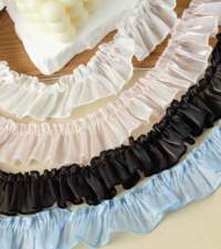Shiny Silky Organza Frills Lace No 830