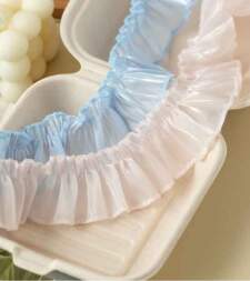 Shiny Silky Organza Frills Lace No 830b