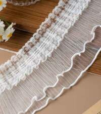 Double Layer Frill Net Lace No 829c