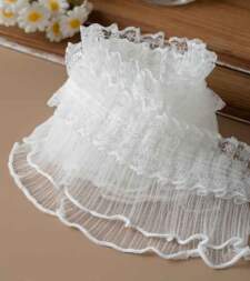 Double Layer Frill Net Lace No 829a