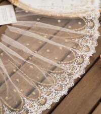 Vintage Design Net With Zari Embroidery Lace No 827
