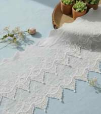 Double Layer Hakoba With Triangular Gpo Fringe Lace No 841