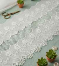 Interlaced Floral Statement Hakoba Lace No 825