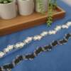 Tiny Rose Edging Zari Guipure Lace No 864