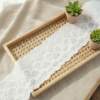 Rosebud Design Embroidered Hakoba Lace No 875