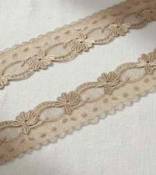 Jaali Design Zari Guipure Lace No 874a