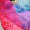 Bright Blue Net Embroidered Lace No 831