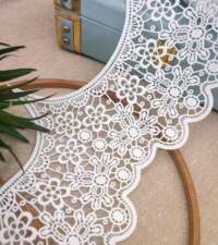Intricately Designed Statement Scallops Guipure Lace No 894b