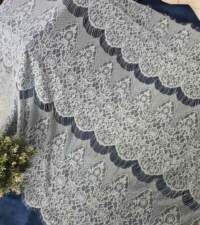 Silver GreyChantilly Lace Piece No 923