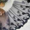 Floral Embroidery On Net Lace No 834