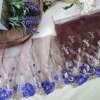 Chocolate Brown Floral Net Tulle Lace No 907