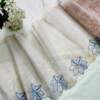 Floral Outline Embroidery Tulle Net Lace No 908