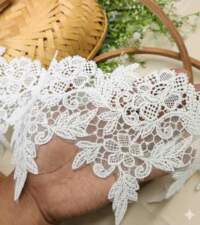 Intricate Floral Guipure Net Lace No 905