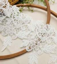 Intricate Floral Guipure Net Lace No 905b