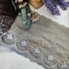 Pearly Effect Embroidery Tulle net Lace No 912