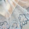 Powder Blue Floral Embroidered Net Lace No 888
