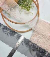 Rose Design Net Border Lace No 903c