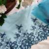 Teal Green Floral Tulle Net Lace No 914