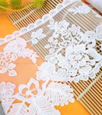 Floral Guipure Fringe Embroidery Net Lace No 924d