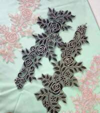 Rose Design Tissue Organza Applique Item No 921