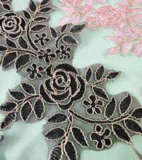 Rose Design Tissue Organza Applique Item No 921b