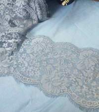 SilverGrey Chantilly Lace Trim No 941a