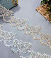 Leafy Scallops Design Turkish Cord Lace No 976a