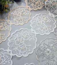 Encased Florals Turkish Cord Lace No 951a
