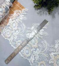 Floral Foliage Statement Turkish Lace No 947b