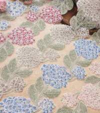 Hydrangea Flowers Cord Lace No 960a