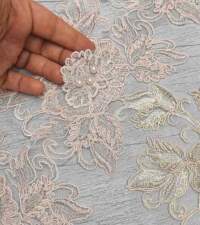 3D Cutwork Rose Statement Lace 984c