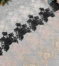 3D Cutwork Rose Statement Lace 984