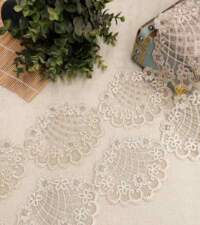 Checked Florals Cord Lace No 980a