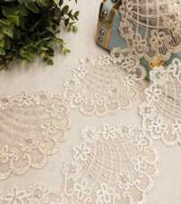 Checked Florals Cord Lace No 980