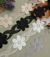 Floral Infinity Cord Lace No 981a