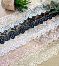 Floral Wave Look BigTurkish Net Lace No 969c