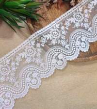 Floral Wave Look BigTurkish Net Lace No 969a