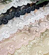 Floral Wave Look BigTurkish Net Lace No 969