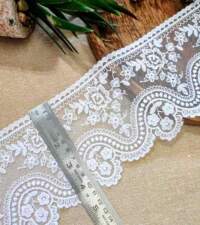 Floral Wave Look BigTurkish Net Lace No 969d