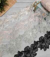 Hibiscus Design 2 Cutwork Cord Lace No 983