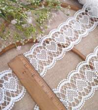 All Hearts Border Guipure Lace No 993c