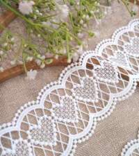 All Hearts Border Guipure Lace No 993b