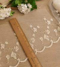 Beige Embroidery Nets 4 Lace No 997c