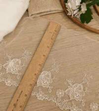 Beige Embroidery Nets 5 Lace No 998c