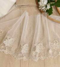 Beige Embroidery Nets 5 Lace No 998