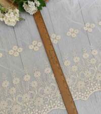 Beige Embroidery Nets 2 Lace No 995c
