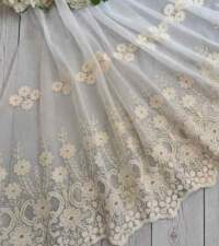Beige Embroidery Nets 2 Lace No 995a