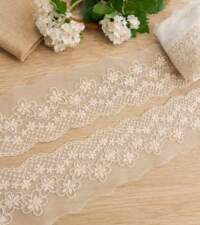 Beige Embroidery Nets 1 Lace No 994