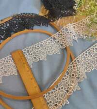Cutwork Organza Rose With Sequins Lace No 101b