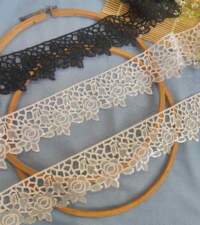 Cutwork Organza Rose With Sequins Lace No 101